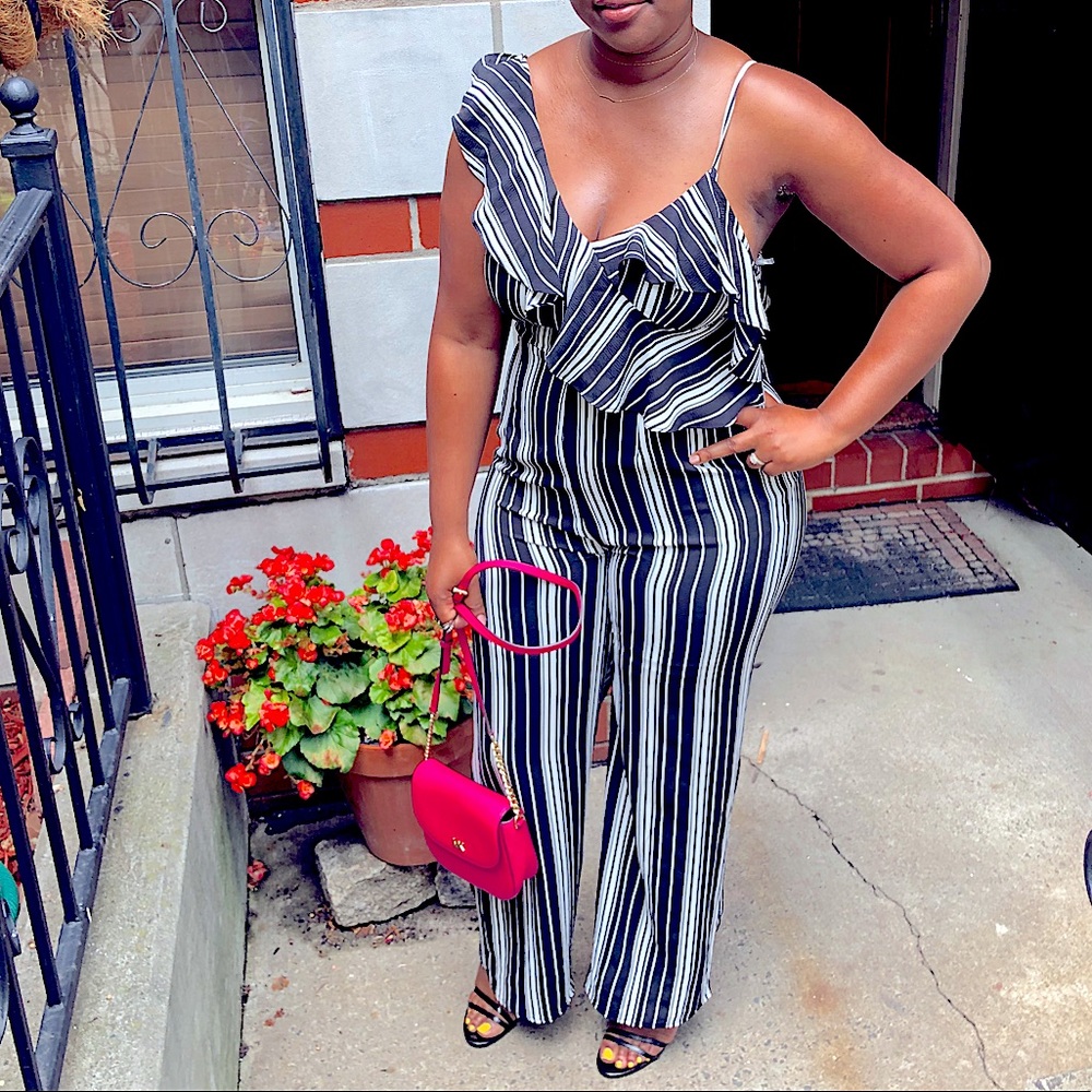 Classy Stripe Jumpsuit